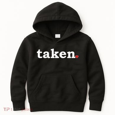 Valentine's Day Relationship Status Taken. Heart Kids Hoodie