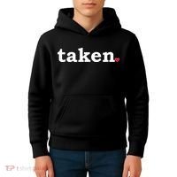 Valentine's Day Relationship Status Taken. Heart Kids Hoodie thumb 4