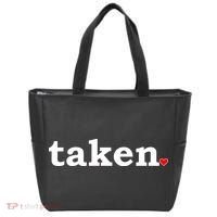 Valentine's Day Relationship Status Taken. Heart Tote Bag thumb 0
