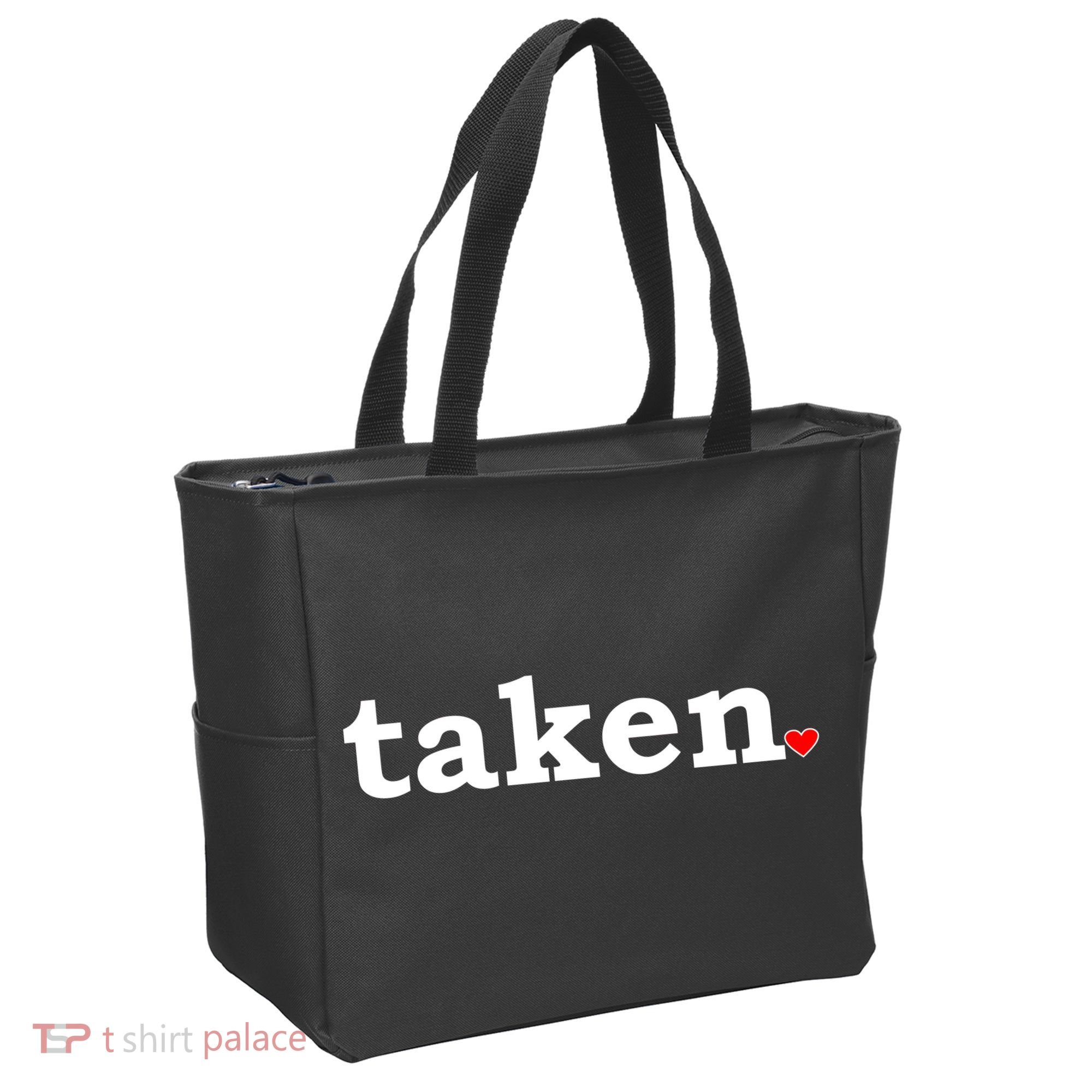 Valentine's Day Relationship Status Taken. Heart Tote Bag