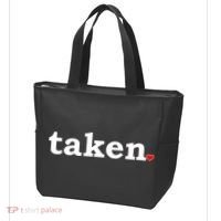 Valentine's Day Relationship Status Taken. Heart Tote Bag thumb 3
