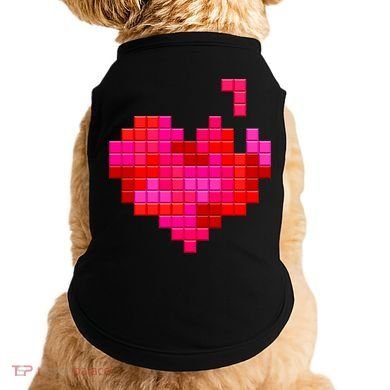 Valentine's Day Retro Video Game Heart Puzzle Doggie Tank