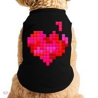 Valentine's Day Retro Video Game Heart Puzzle Doggie Tank thumb 0