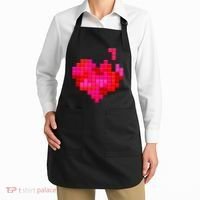 Valentine's Day Retro Video Game Heart Puzzle Apron thumb 2