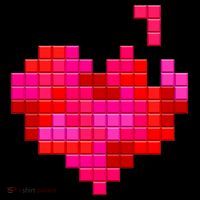 Valentine's Day Retro Video Game Heart Puzzle T-Shirt thumb 7