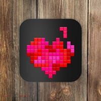 Valentine's Day Retro Video Game Heart Puzzle Coaster thumb 0