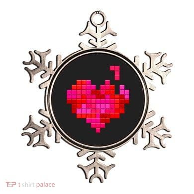 Valentine's Day Retro Video Game Heart Puzzle Ornament