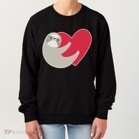 Valentines Day Sloth Heart Women's Sweatshirt thumb 0