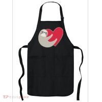 Valentines Day Sloth Heart Apron thumb 0
