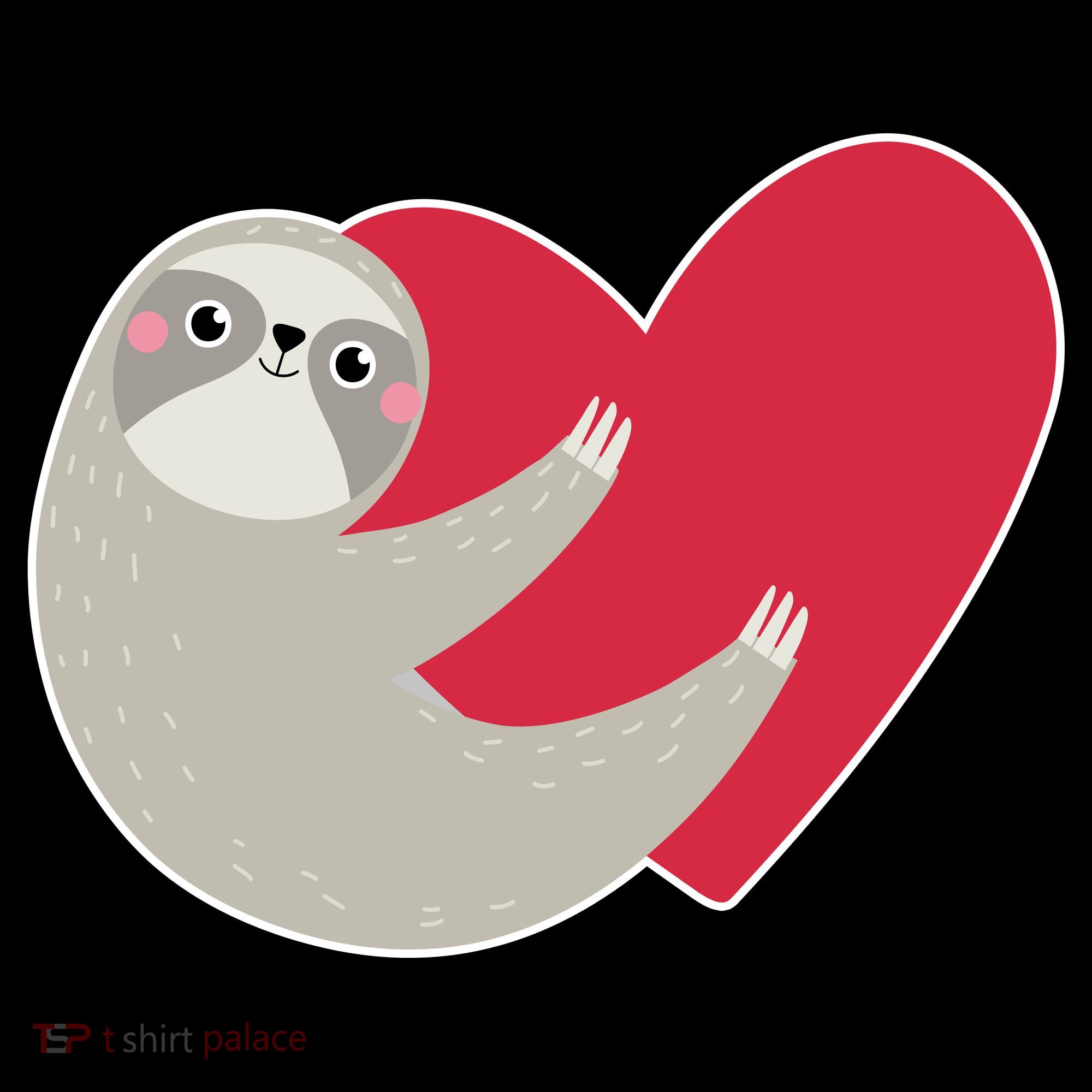 Valentines Day Sloth Heart Backpack