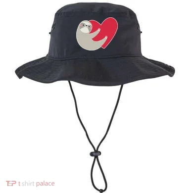 Valentines Day Sloth Heart Bucket Hat