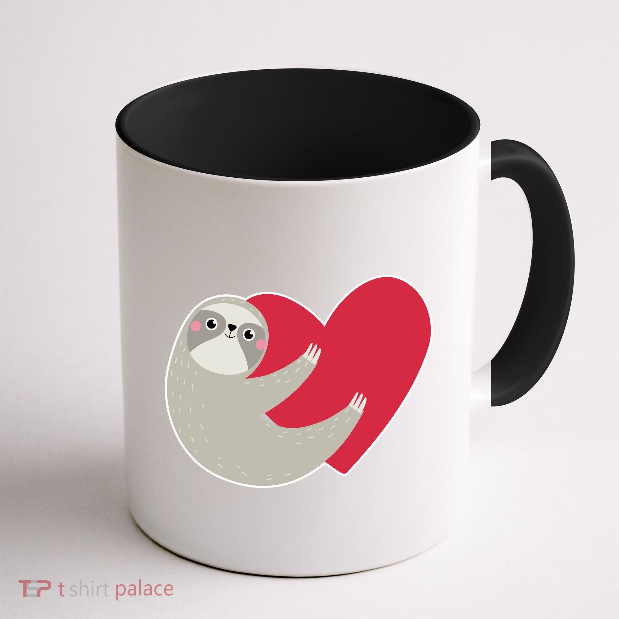 Valentines Day Sloth Heart Coffee Mug
