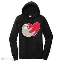 Valentines Day Sloth Heart Women's Hoodie thumb 0