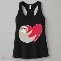 Valentines Day Sloth Heart Women's Tank Top thumb 3