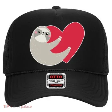 Valentines Day Sloth Heart Hat