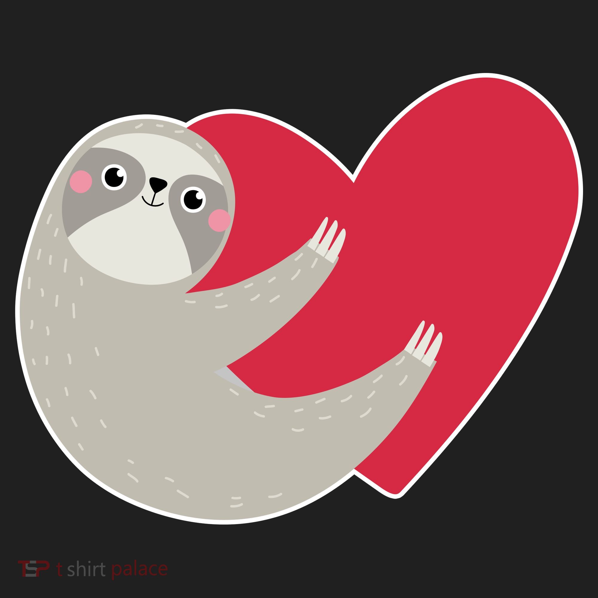Valentines Day Sloth Heart Hat
