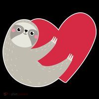 Valentines Day Sloth Heart Women's Long Sleeve Shirt thumb 2