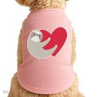 Valentines Day Sloth Heart Doggie Tank thumb 0