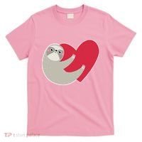 Valentines Day Sloth Heart T-Shirt thumb 0