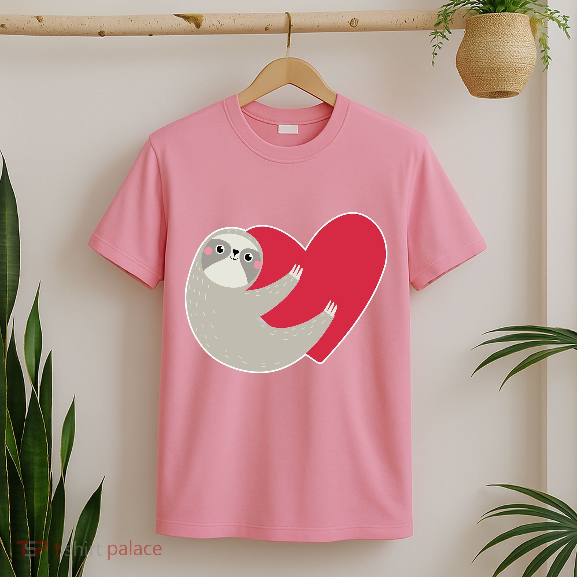Valentines Day Sloth Heart T-Shirt