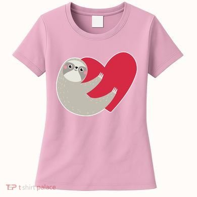 Valentines Day Sloth Heart Women's T-Shirt