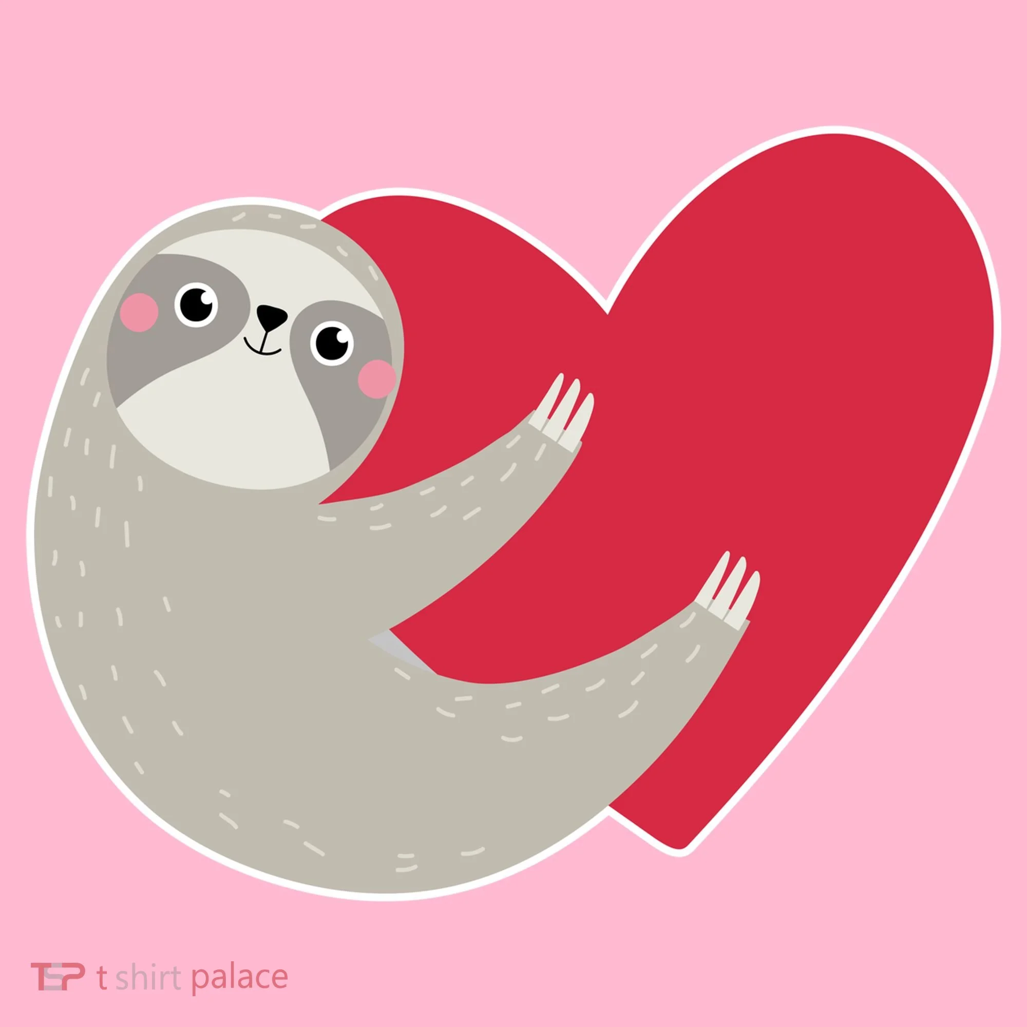 Valentines Day Sloth Heart Women's T-Shirt