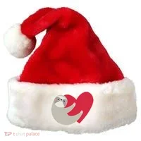 Valentines Day Sloth Heart Santa Hat thumb 0