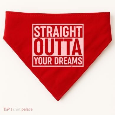 Valentine's Day Straight Outta Your Dreams meme USA-Made Doggie Bandana