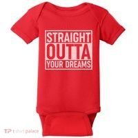 Valentine's Day Straight Outta Your Dreams meme Baby Bodysuit thumb 0