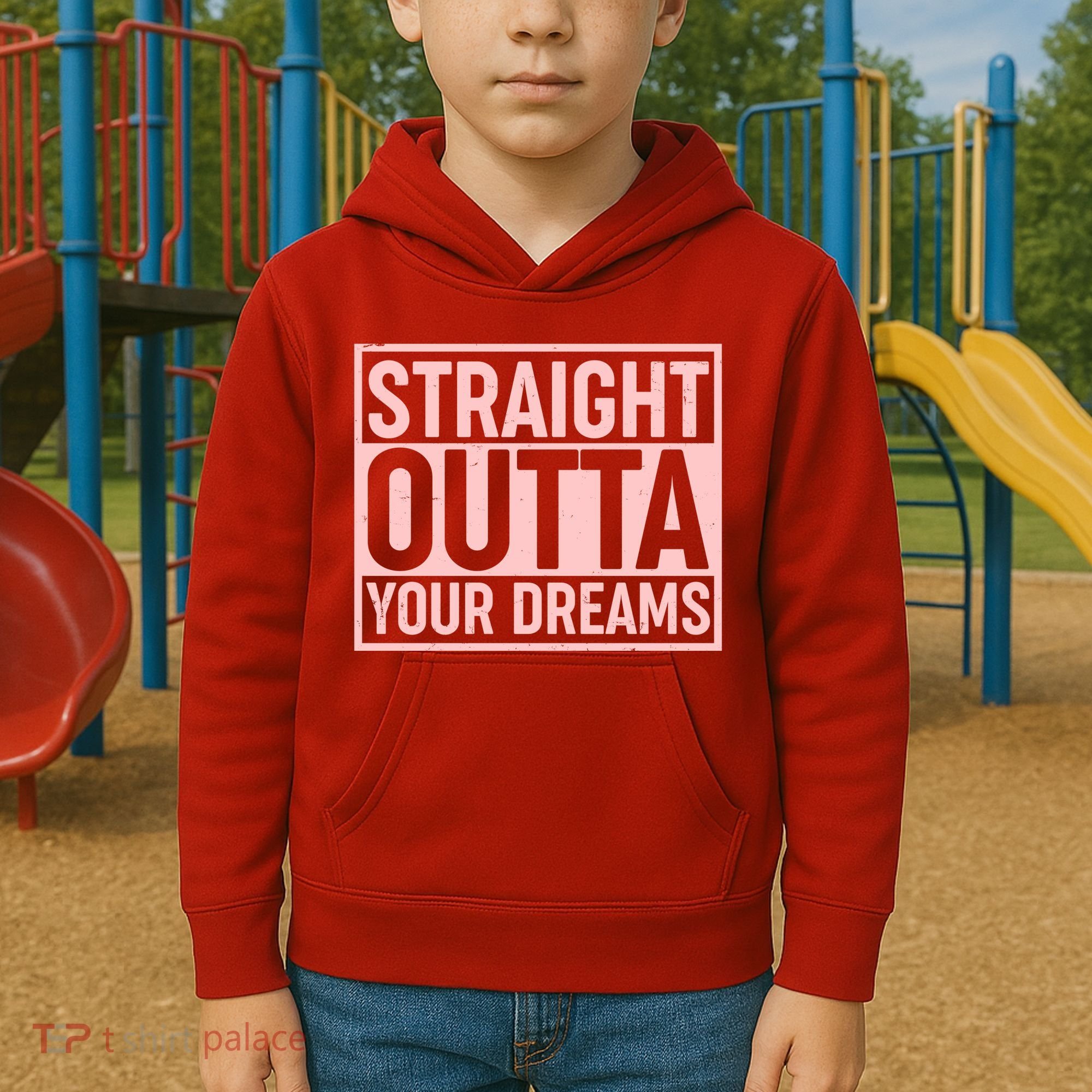 Valentine's Day Straight Outta Your Dreams meme Kids Hoodie