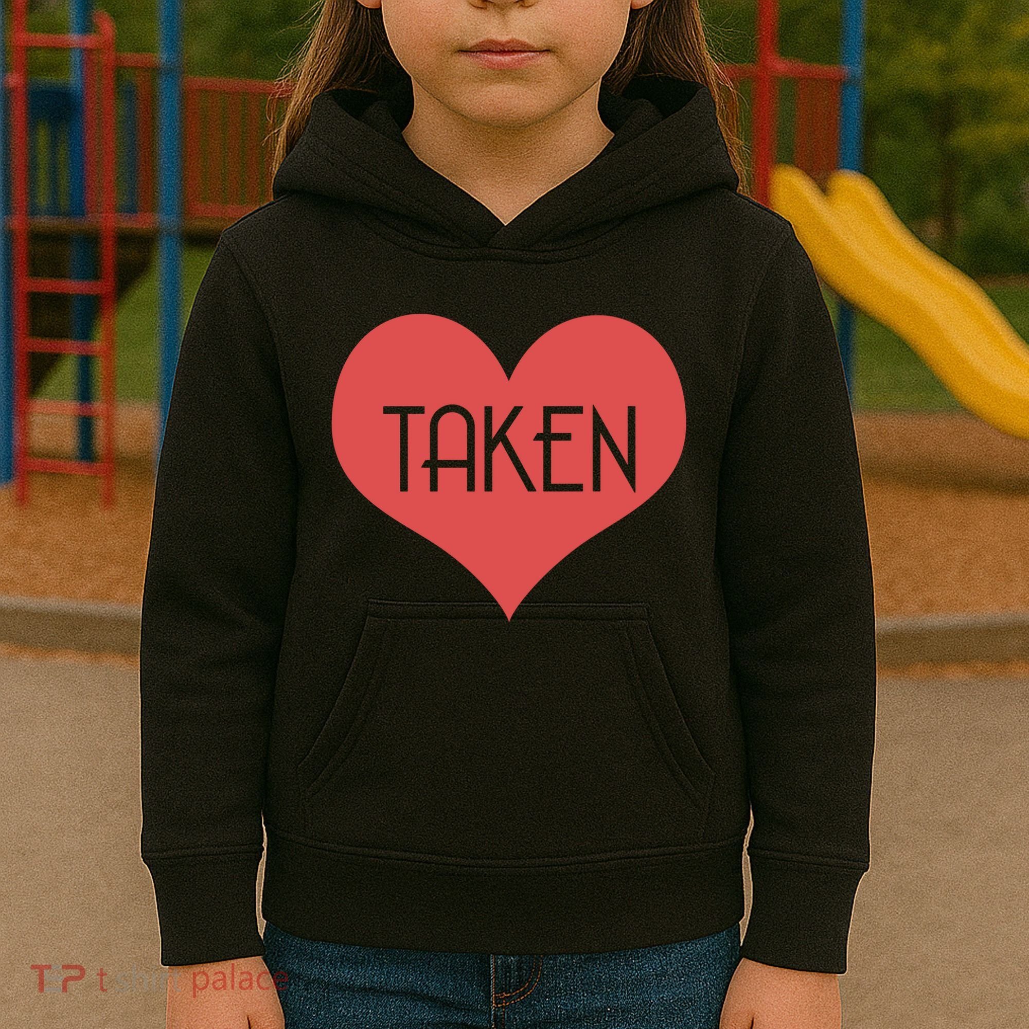 Valentine's Day Taken Heart  Kids Hoodie