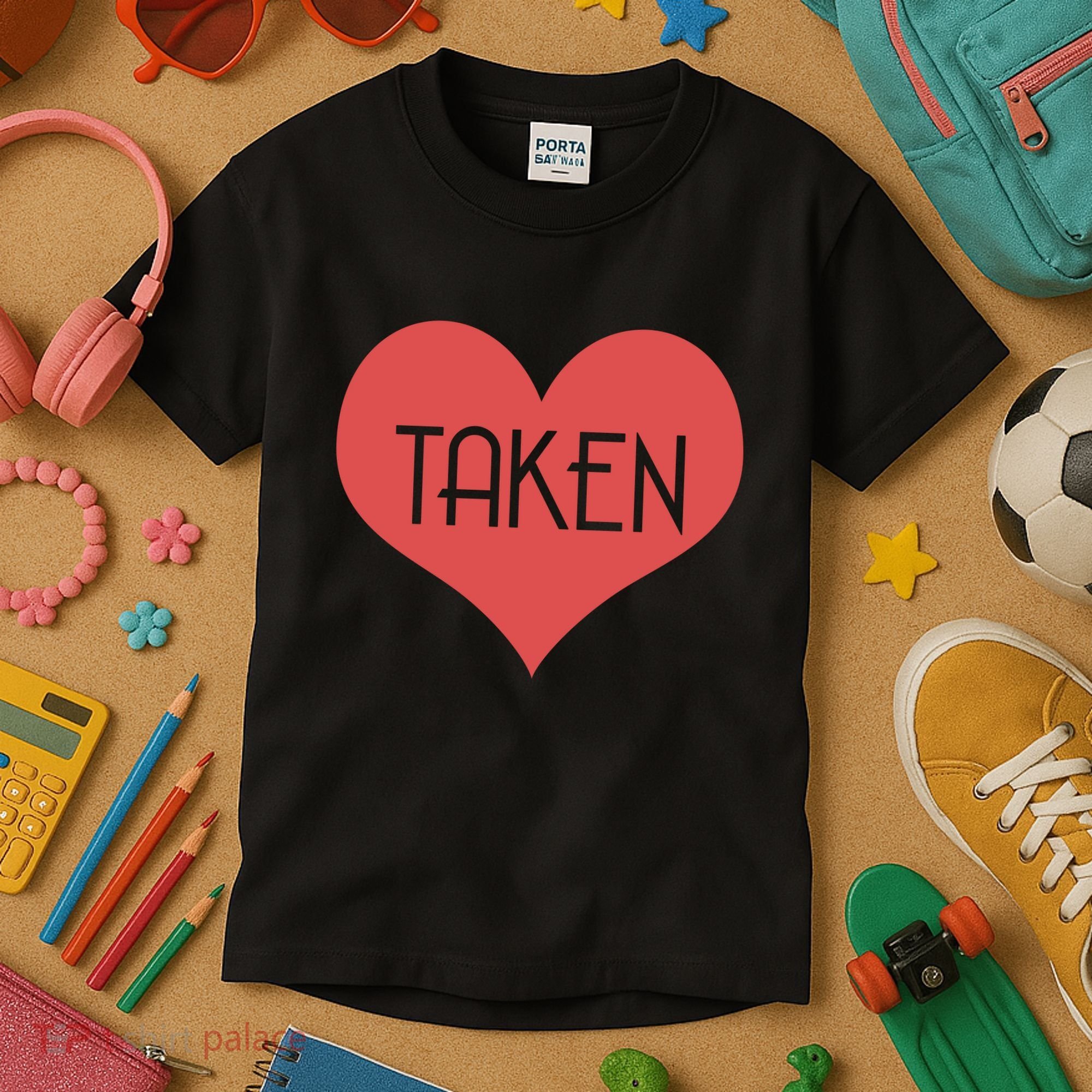 Valentine's Day Taken Heart  Kids T-Shirt