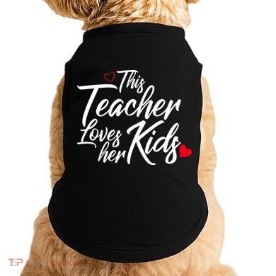 Valentine's Day This Teacher Loves Her Kids Doggie Tank