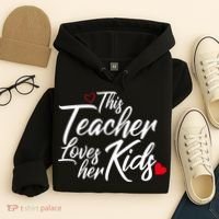 Valentine's Day This Teacher Loves Her Kids Hoodie thumb 4