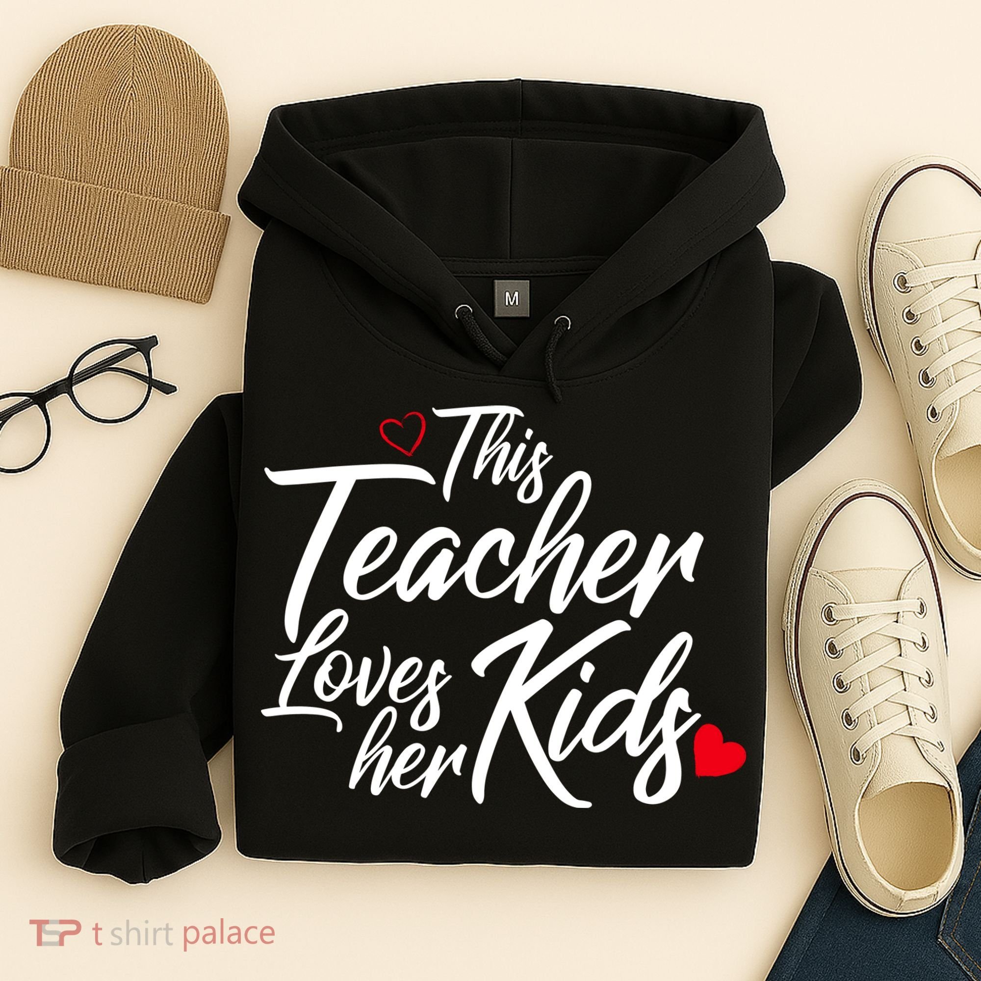 Valentine's Day This Teacher Loves Her Kids Hoodie