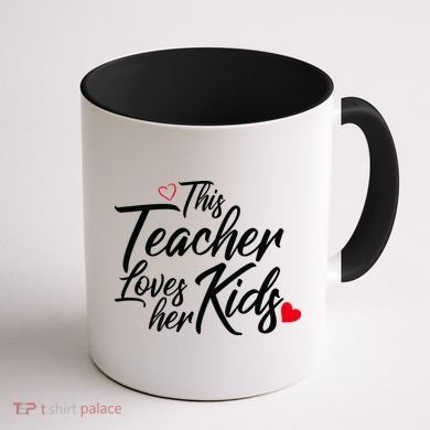 Valentine's Day This Teacher Loves Her Kids Coffee Mug back