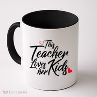 Valentine's Day This Teacher Loves Her Kids Coffee Mug thumb 0