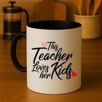 Valentine's Day This Teacher Loves Her Kids Coffee Mug thumb 4