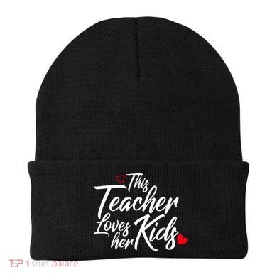 Valentine's Day This Teacher Loves Her Kids Beanie