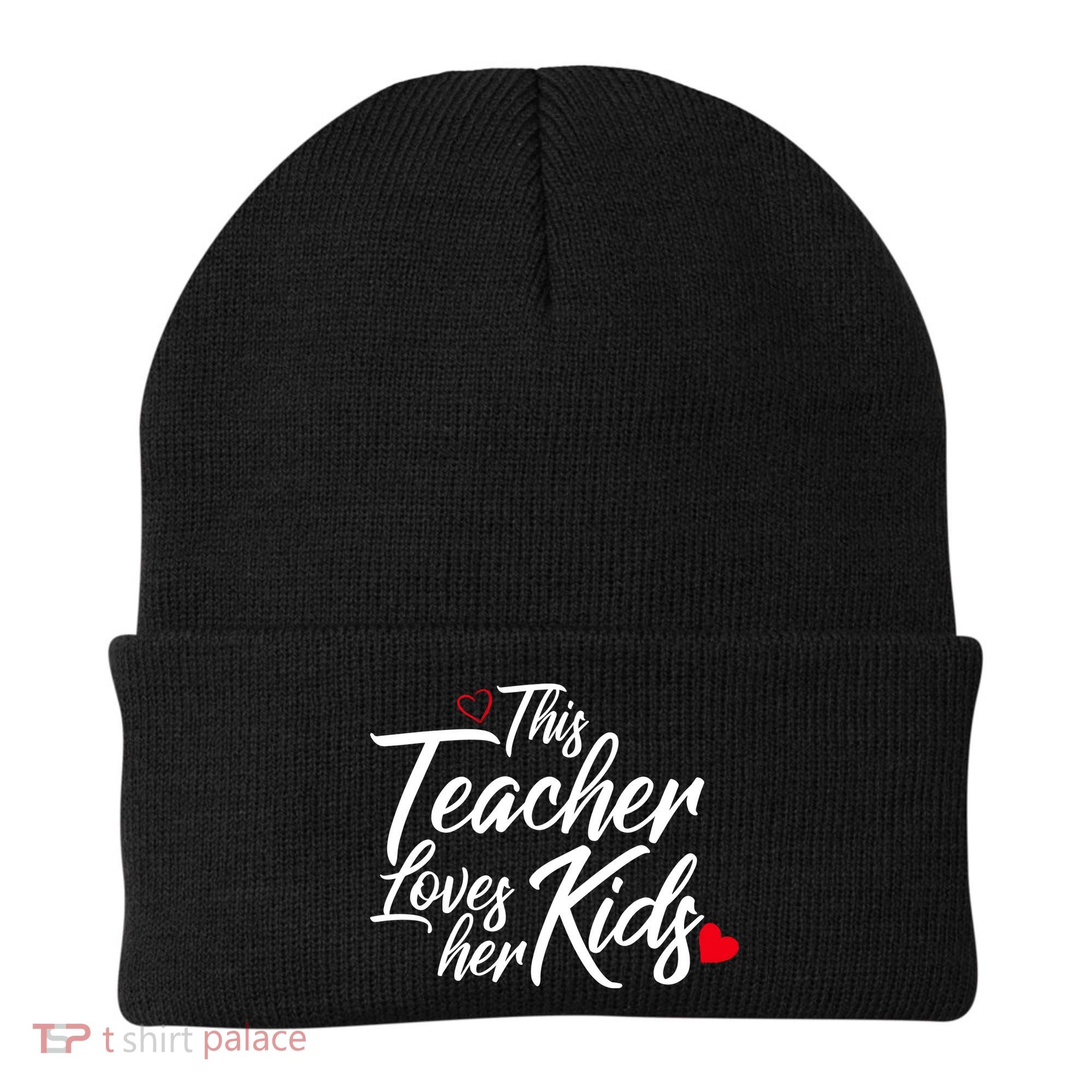 Valentine's Day This Teacher Loves Her Kids Beanie