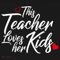Valentine's Day This Teacher Loves Her Kids Women's Hoodie thumb 2