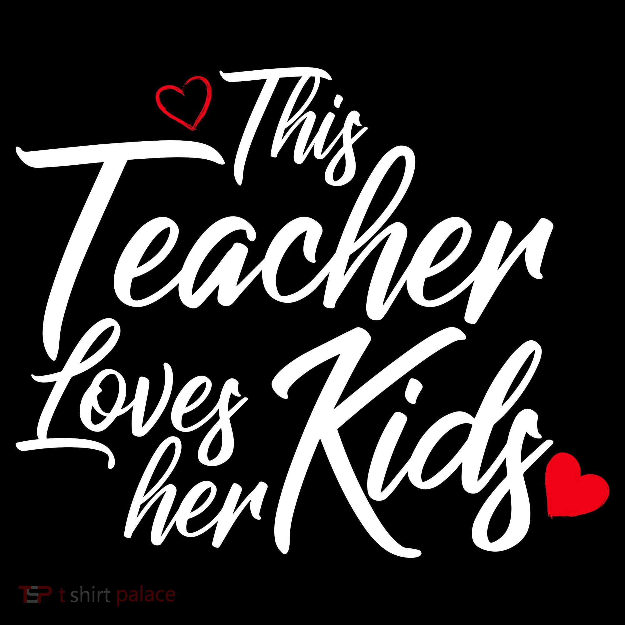 Valentine's Day This Teacher Loves Her Kids Women's Tank Top