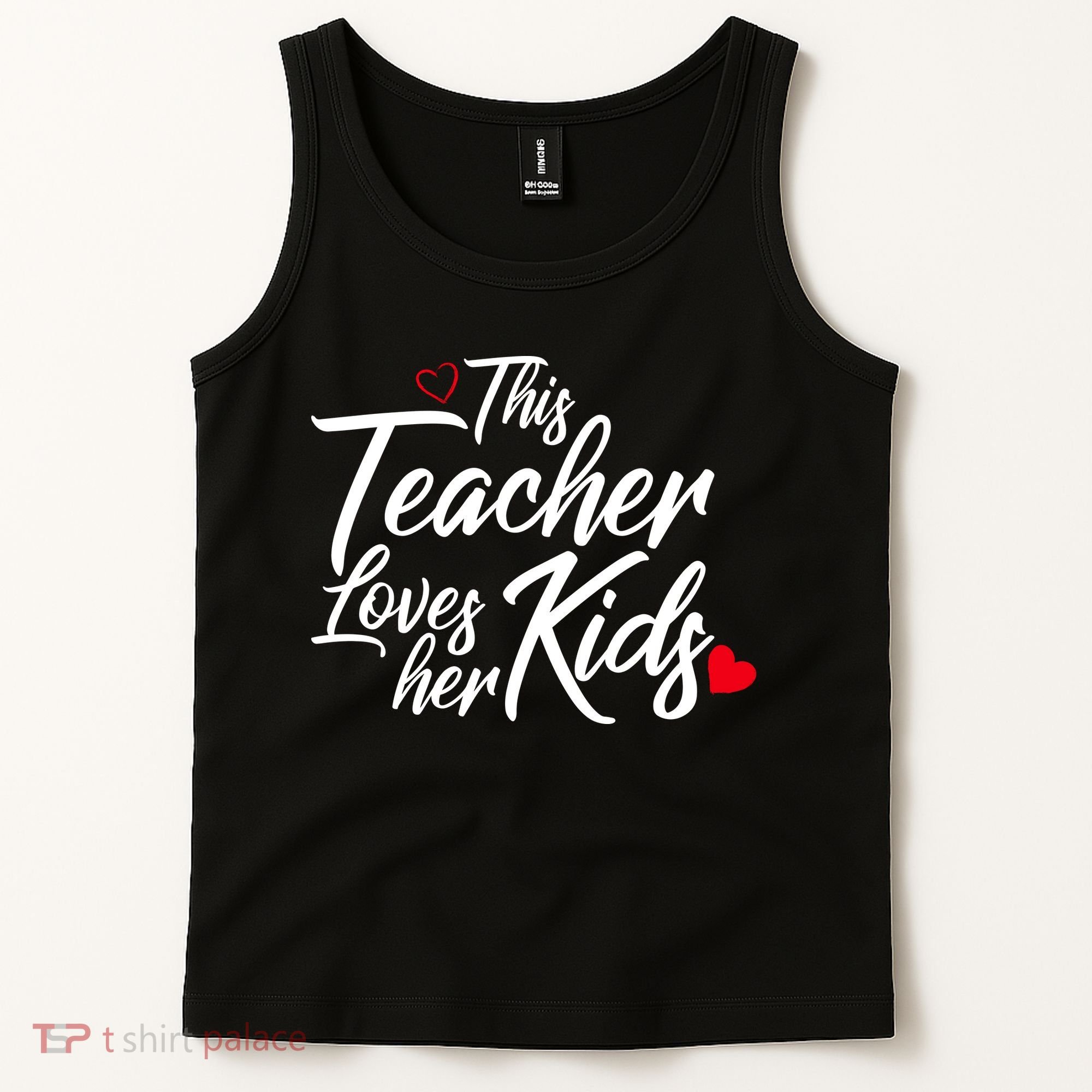 Valentine's Day This Teacher Loves Her Kids Tank Top