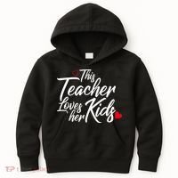 Valentine's Day This Teacher Loves Her Kids Kids Hoodie thumb 0