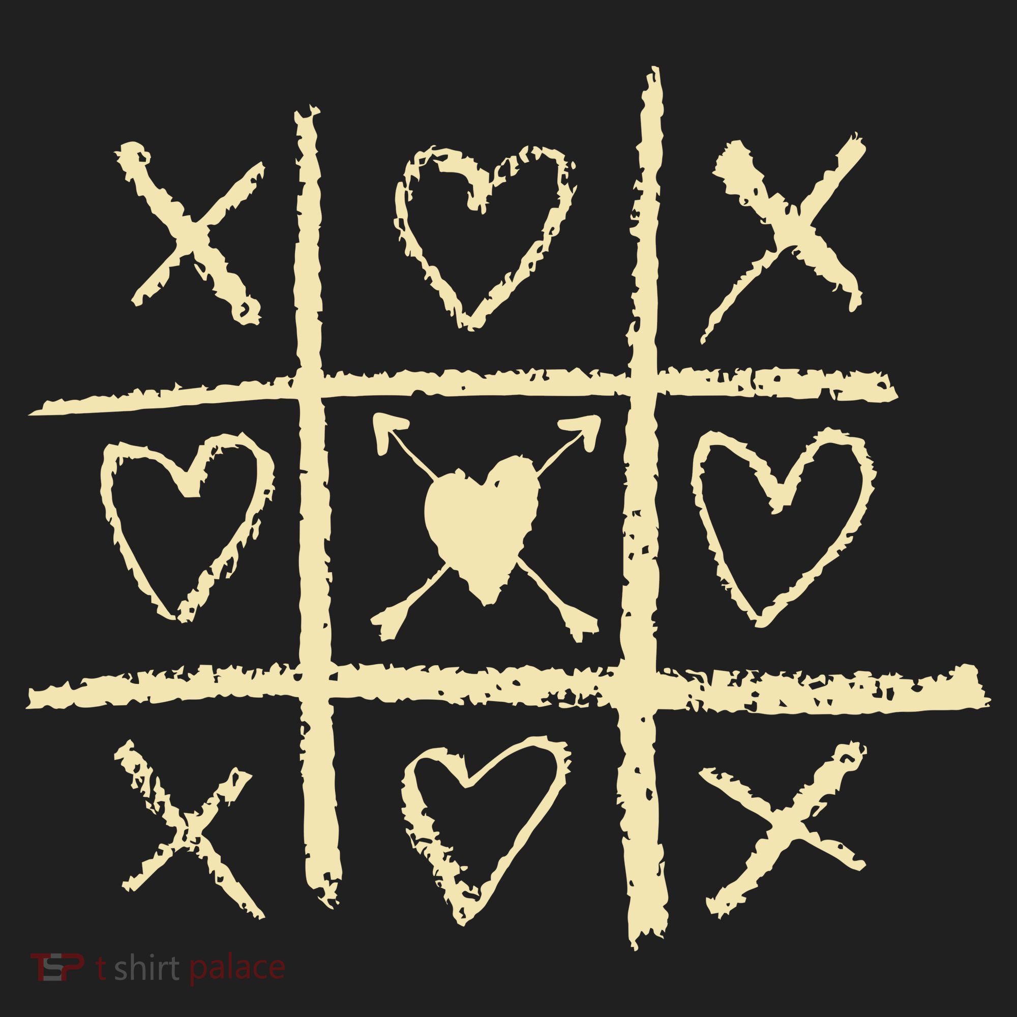 Valentine's Day Tic Tac Toe Love Hearts Women's Sweatshirt