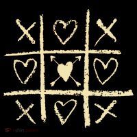 Valentine's Day Tic Tac Toe Love Hearts Women's Hoodie thumb 2