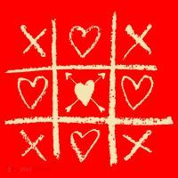 Valentine's Day Tic Tac Toe Love Hearts T-Shirt thumb 7