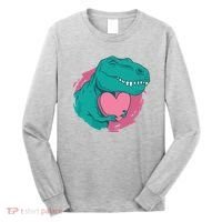 Valentines T-Rex Heart Long Sleeve Shirt thumb 0