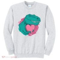 Valentines T-Rex Heart Sweatshirt thumb 0