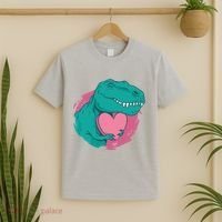 Valentines T-Rex Heart T-Shirt thumb 2